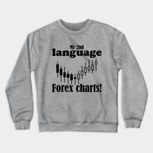 My 2nd Language Forex Chart Crewneck Sweatshirt